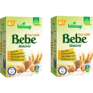 Hünnap Keçi Sütlü Bebe Bisküvisi 2 Paket
