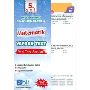 Bulut Eğitim ve Kültür Yayınları Eğitim 5. Sınıf Matematik Yaprak Test Yeni