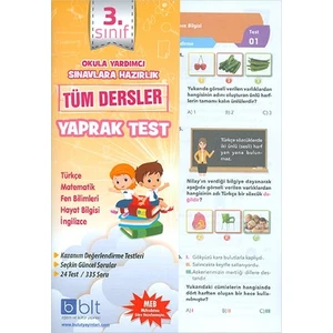 Bulut Eğitim ve Kültür Yayınları Eğitim 3. Sınıf Tüm Dersler Yaprak Test