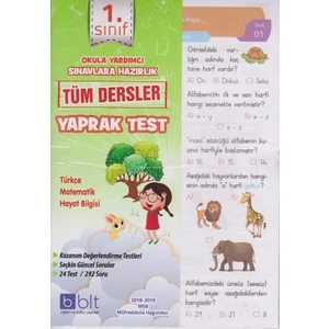 Bulut Eğitim ve Kültür Yayınları Eğitim 1. Sınıf Tüm Dersler Yaprak Test