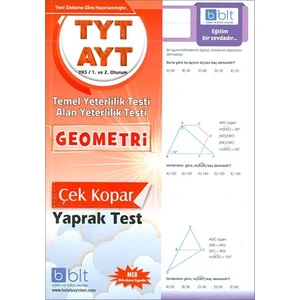 Bulut Eğitim ve Kültür Yayınları Eğitim TYT AYT Geometri Çek Kopar Yaprak Test