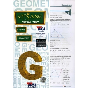 Açı Yayınları TYT AYT Geometri Çek Kopart Yaprak Test