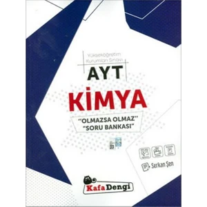 Kafa Dengi Yayınları AYT Kimya Olmazsa Olmaz Soru Bankası Video Çözümlü