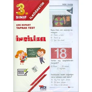 Açı Yayınları 3. Sınıf İngilizce Çek Kopart Yaprak Test