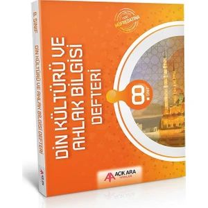 Açık Ara 8. Sınıf Din Kültürü Ve Ahlak Bilgisi Defteri