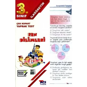 Açı Yayınları 3. Sınıf Fen Bilimleri Çek Kopart Yaprak Test