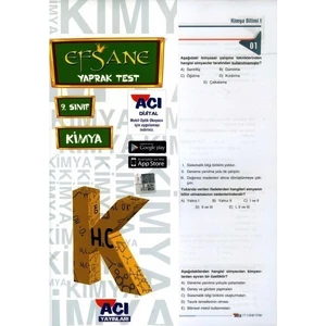 Açı Yayınları 9. Sınıf Kimya Çek Kopart Yaprak Test