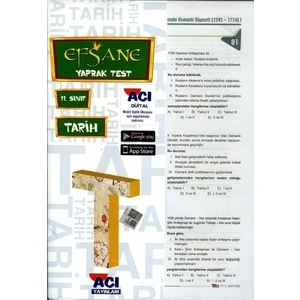 Açı Yayınları 11. Sınıf İnkılap Tarihi Çek Kopart Yaprak Test