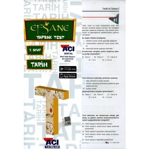 Açı Yayınları 9. Sınıf Tarih Çek Kopart Yaprak Test