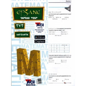 Açı Yayınları TYT Matematik Çek Kopart Yaprak Test