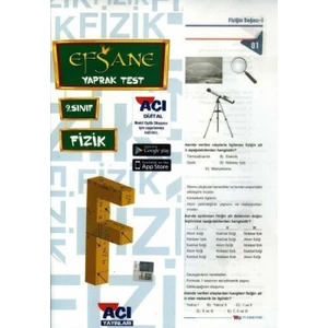 Açı Yayınları 9. Sınıf Fizik Çek Kopart Yaprak Test