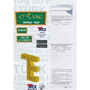 Açı Yayınları 10. Sınıf Türk Dili ve Edebiyatı Çek Kopar Yaprak Test