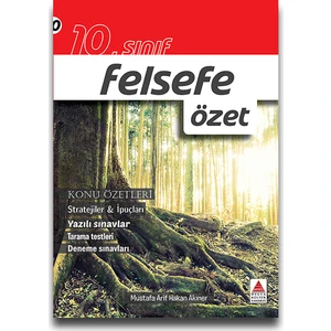 Delta Kültür Yayınevi Delta 10. Sınıf Felsefe Özet