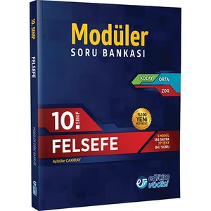 Eğitim Vadisi Yayınları 10.Sınıf Felsefe Modüler Soru Bankası