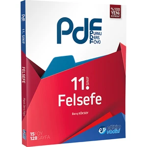 Eğitim Vadisi Yayınları 11.Sınıf Felsefe Planlı Ders Föyü ( PDF)