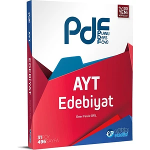 Eğitim Vadisi Yayınları AYT Edebiyat Planlı Ders Föyü ( PDF)