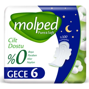 Pure&Soft Hijyenik Ped Gece 6 Adet