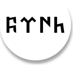 Göktürkçe Türk Yazısı Sticker Etiket 3 x 3 cm 20li