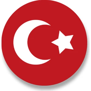 Osmanlı Bayrağı 1844 Sonrası Sticker Etiket 3 x 3 cm 20li