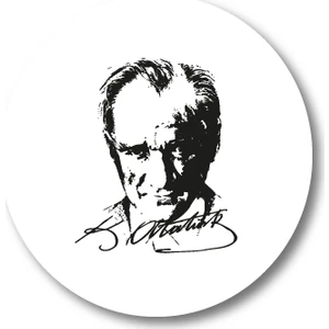 Atatürk Sticker Etiket 3 x 3 cm 20li