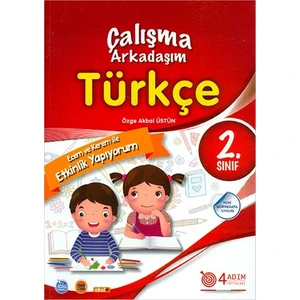 4 Adım Yayınları 4 Adım 2. Sınıf Türkçe Çalışma Arkadaşım