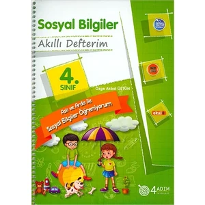 4 Adım Yayınları 4 Adım 4. Sınıf Sosyal Bilgiler Akıllı Defterim