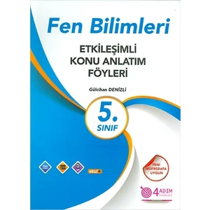 4 Adım Yayınları 4 Adım 5. Sınıf Fen Bilimleri Etkileşimli Konu Anlatım Föyleri