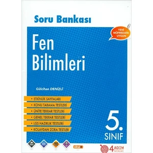 4 Adım Yayınları 4 Adım 5. Sınıf Fen Bilimleri Soru Bankası