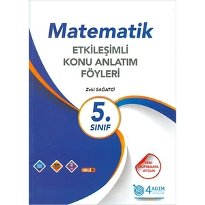 4 Adım Yayınları 4 Adım 5. Sınıf Matematik Etkileşimli Konu Anlatım Föyleri