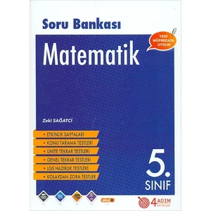 4 Adım Yayınları 4 Adım 5. Sınıf Matematik Soru Bankası