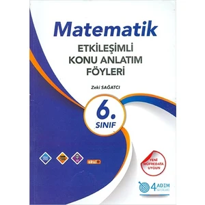 4 Adım Yayınları 4 Adım 6. Sınıf Matematik Etkileşimli Konu Anlatım Föyleri