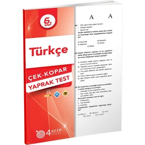 4 Adım Yayınları 4 Adım 6. Sınıf Türkçe Çek Kopar Yaprak Test