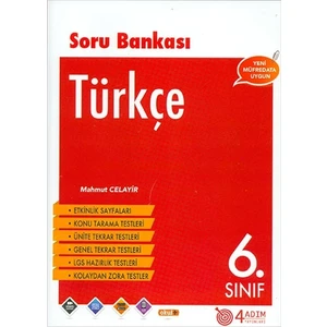 4 Adım Yayınları 4 Adım 6. Sınıf Türkçe Soru Bankası