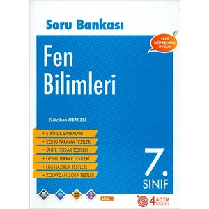 4 Adım Yayınları 4 Adım 7. Sınıf Fen Bilimleri Soru Bankası