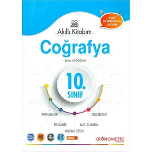 Kronometre Yayınları 10. Sınıf Coğrafya Akıllı Kitabım