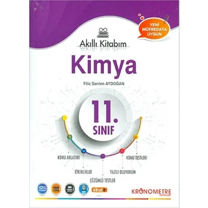 Kronometre Yayınları 11. Sınıf Kimya Akıllı Kitabım