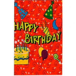 Happy Birthday Yazılı Plastik Masa Örtüsü