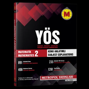 Metropol YÖS Matematik 2 Konu Anlatımlı Örnek Çözümlü
