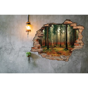 Kırık Tuğla Orman Duvar Sticker