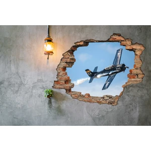 Kırık Tuğla Uçak Duvar Sticker