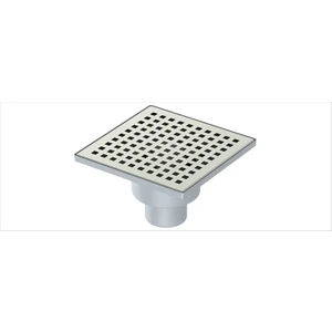 Üstü Krom Yer Sifonu 10X10 Q50 Alttan