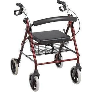 Tekerlekli Yürüteç Rolatör 1.Sınıf 130 kg Taşır Garantili Sepetli Frenli Model