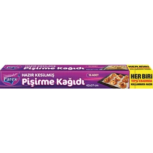 Hazır Kesilmiş Pişirme Kağıdı 16 Yaprak 42x37 cm