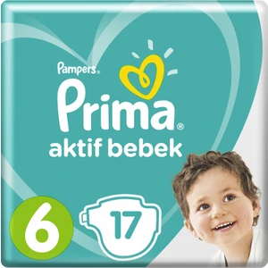 Bebek Bezi Aktif Bebek 6 Beden Ekstra Large İkiz Paket 17 Adet