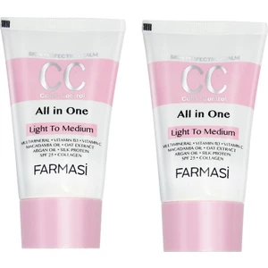 2 Adet CC Krem Açıktan Ortaya 50 ml