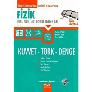 Çap Yayınları Fizik Kuvvet Tork Denge Konu Anlatımlı Soru Bankası Balamir Açar