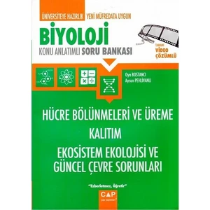 Çap Yayınları Biyoloji Hücre Bölünmeleri Ve Üreme Kalıtım Ekosistem Ekolojisi Ve Güncel Çevre Sorunları Konu Anlatımlı Soru Bank - Aysun Pehlivanlı