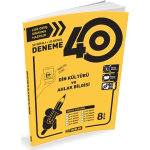 Hız Yayınları 8. Sınıf Din Kültürü ve Ahlak Bilgisi 40'lı Deneme