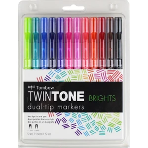 Twin Tone Markör Parlak Tonlar Seti (12rk)
