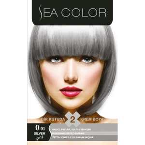Sea Color 2'Li Krem Saç Boyası  0/01 Füme Gri